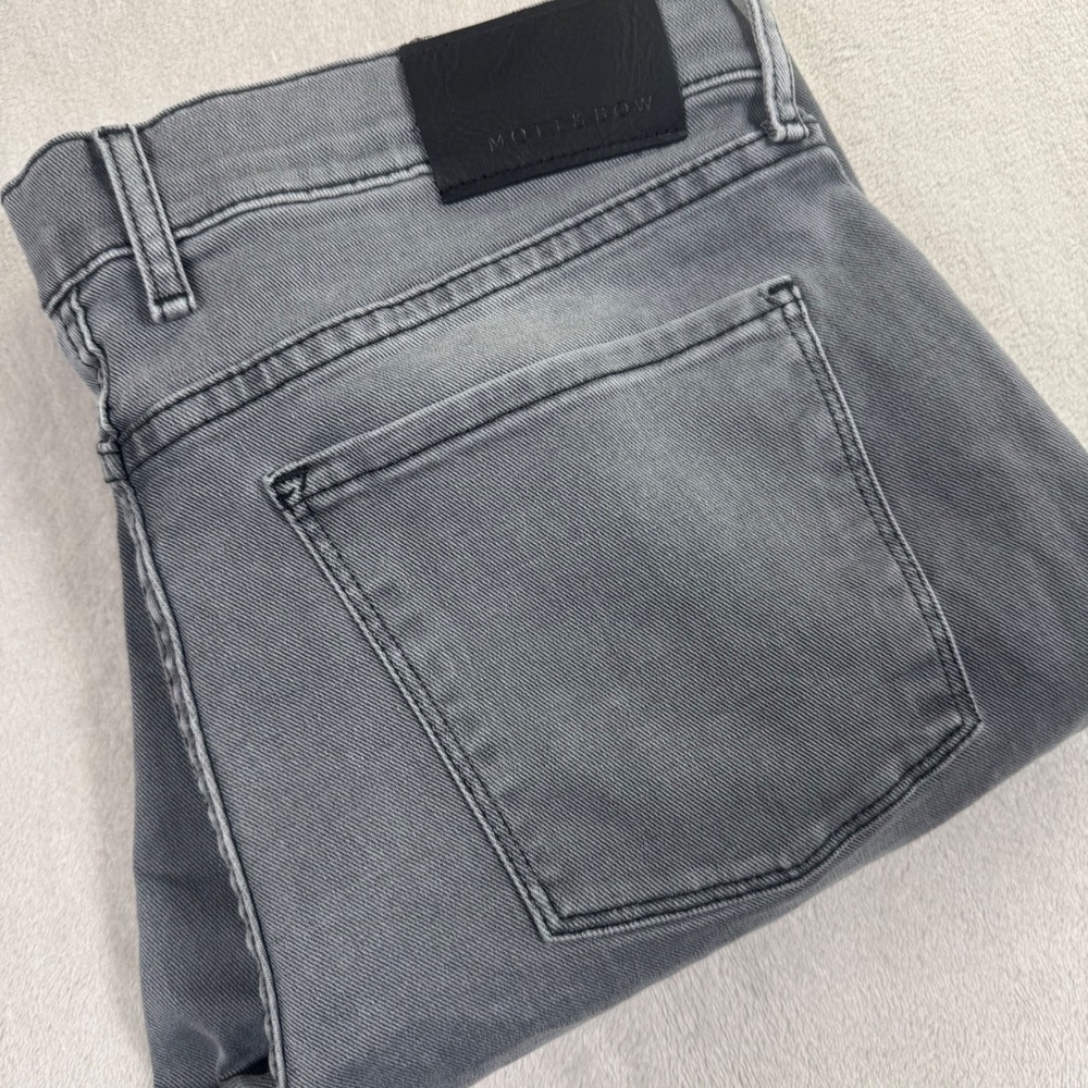Mott & Bow Straight Jeans Mens 35x34 Grey Stretch Denim Five Pocket Pants